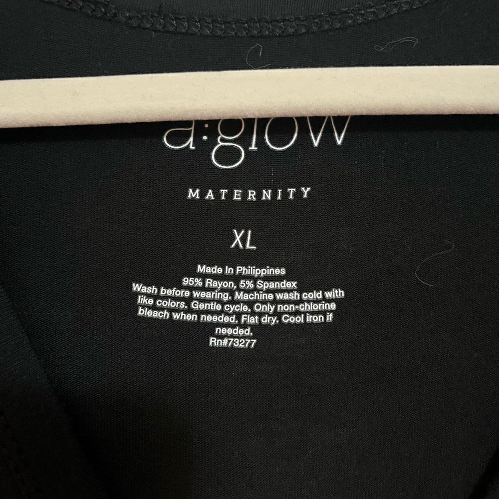 Kohl’s maternity a:glow black maxi dress - Picture 3 of 5
